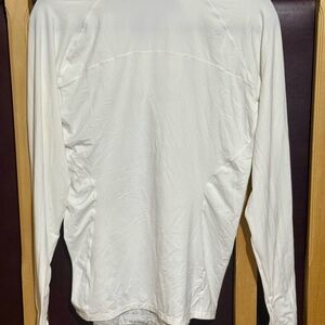 Women's Long Sleeve Graphic Tee - White and Gray